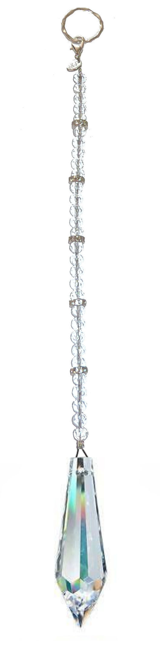 Beaded Suncatcher - 38mm Crystal Icicle