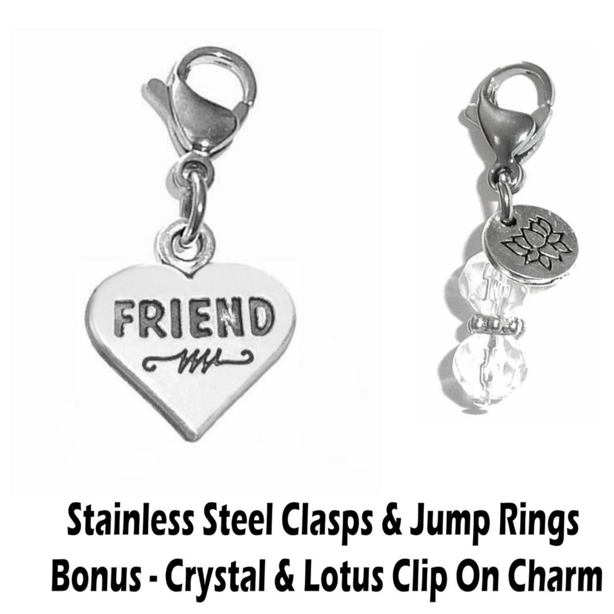 Friend Clip On Charm - Family Charms Clip On Anywhere