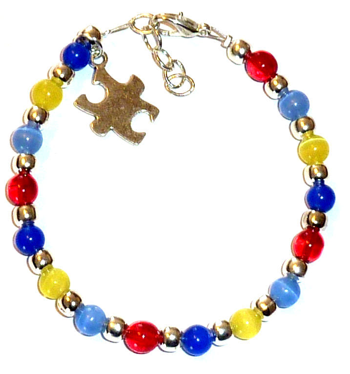 Autism Awareness Bracelet with Clasp -6mm