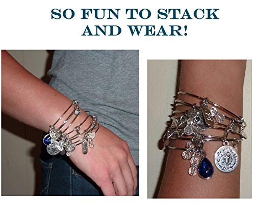 I am Enough - Message Bangle Bracelet - Expandable Wire Bracelet– Comes in a gift box