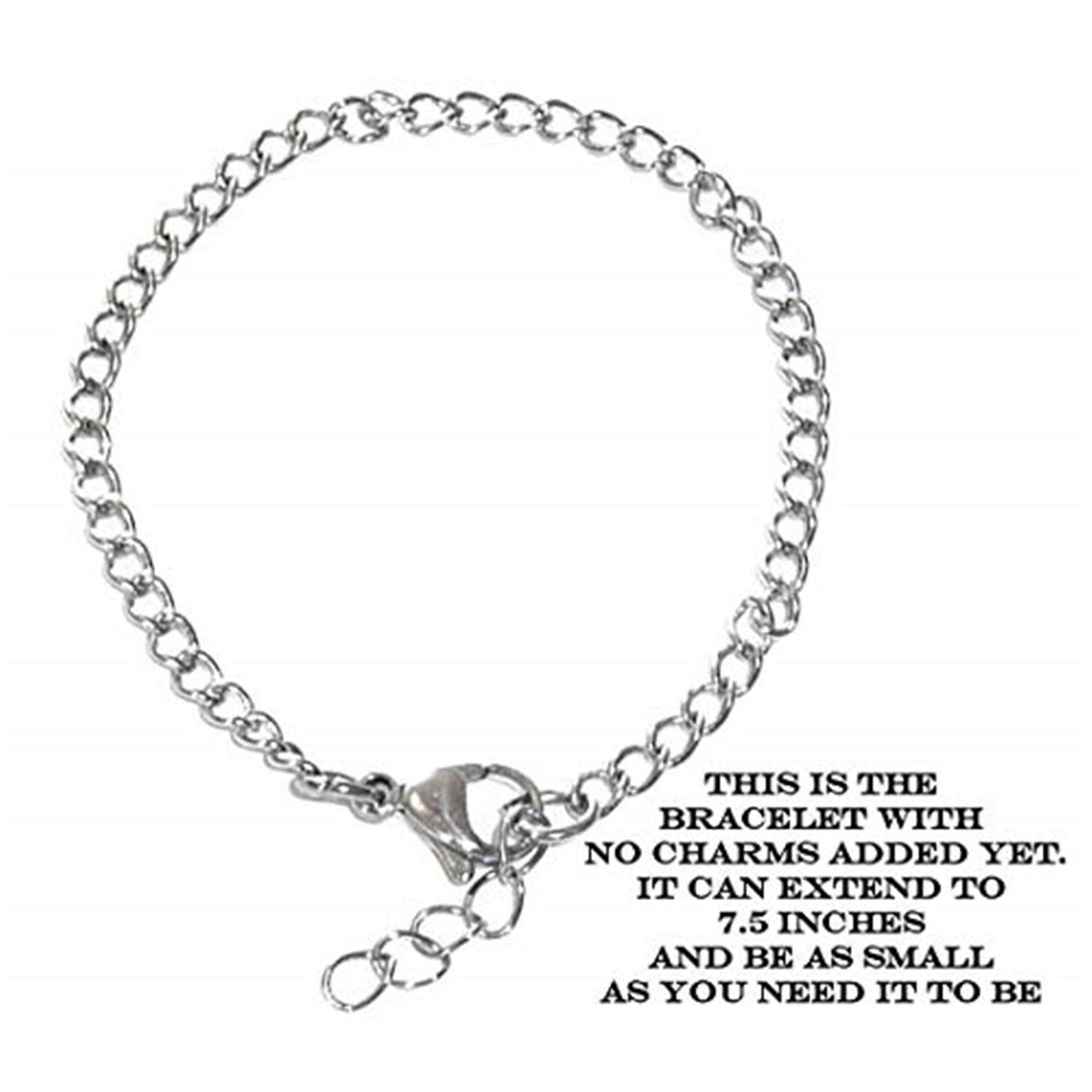 She Believed - Custom Charm Bracelet Set