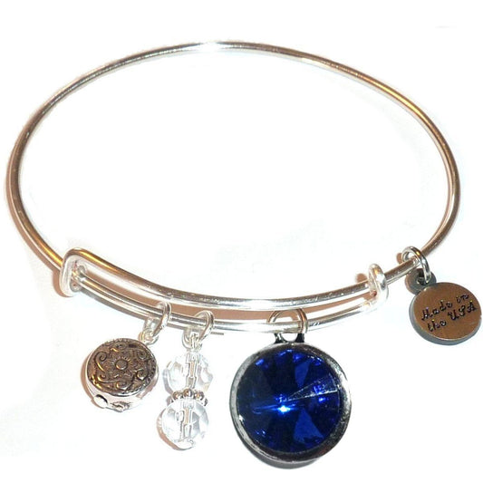 September - Birthstone Bangle Bracelet - Alex and Ani style– Comes in a gift box