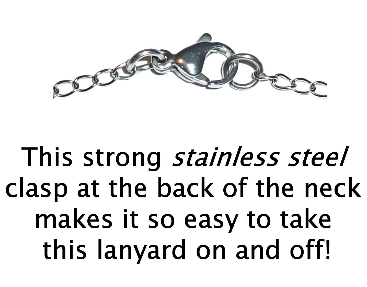 Don't Let Any One Dull Your Sparkle - Charm Lanyard Stainless Steel Fashion Women's Lanyard 34" With Lobster Clasp