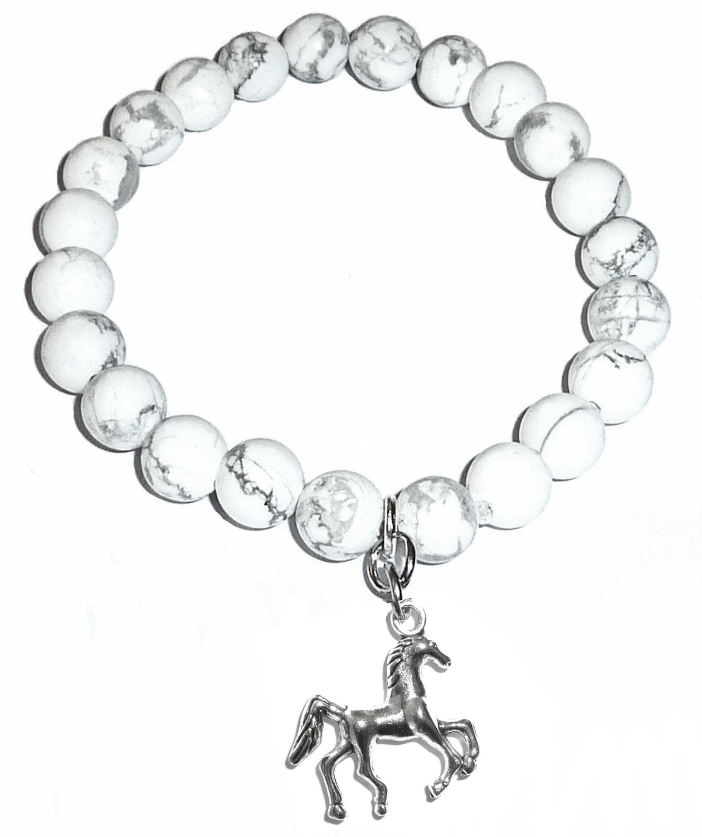 Horse Howlite Bracelet - Horse Bracelet