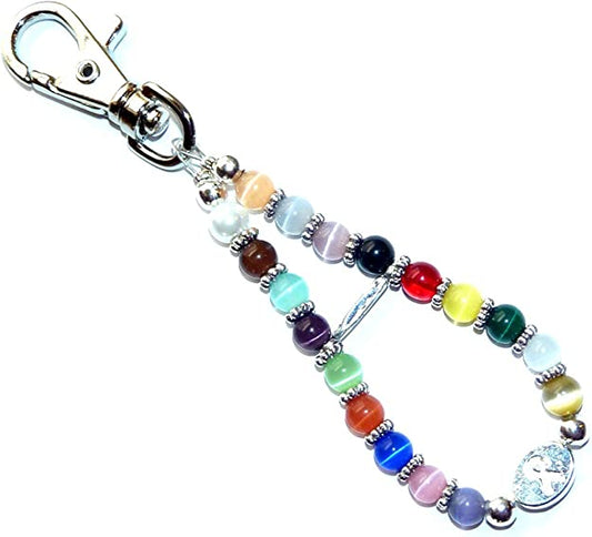 Cancer Awareness Kit For Key Chain/Purse Charm 18 colors, makes 65