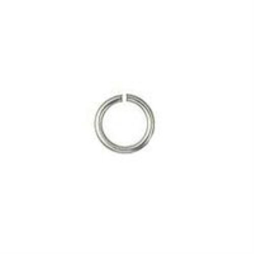 6mm Silver Plated Open Jump Rings 1,000