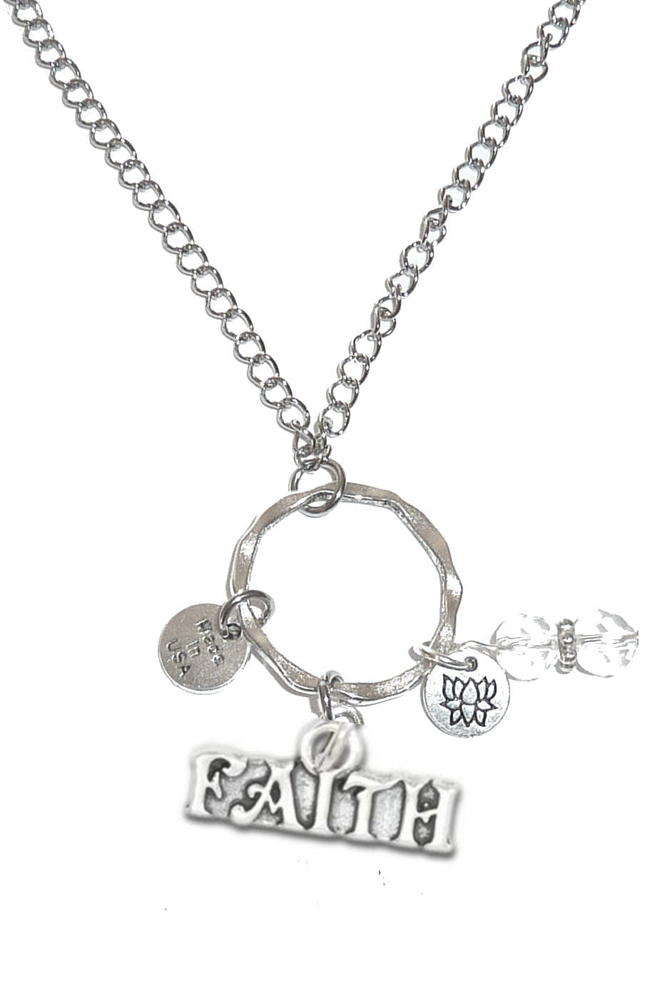 Faith Rear View Mirror Charm