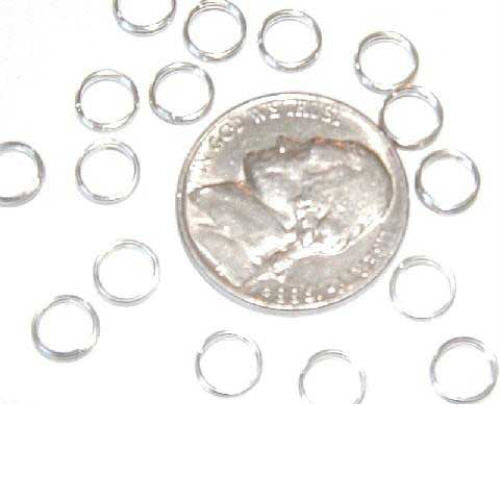 6mm Silver Plated Split Rings 1,000