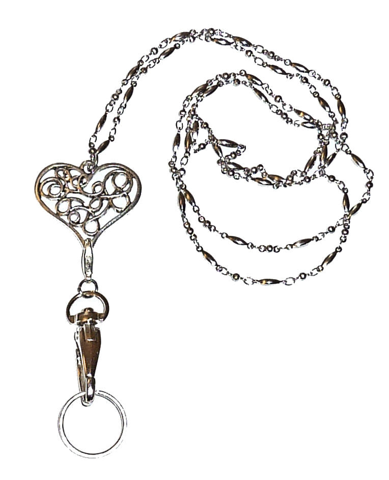 Pack of 3 of Women's Fashion Jewelry Necklace Lanyard - Silver