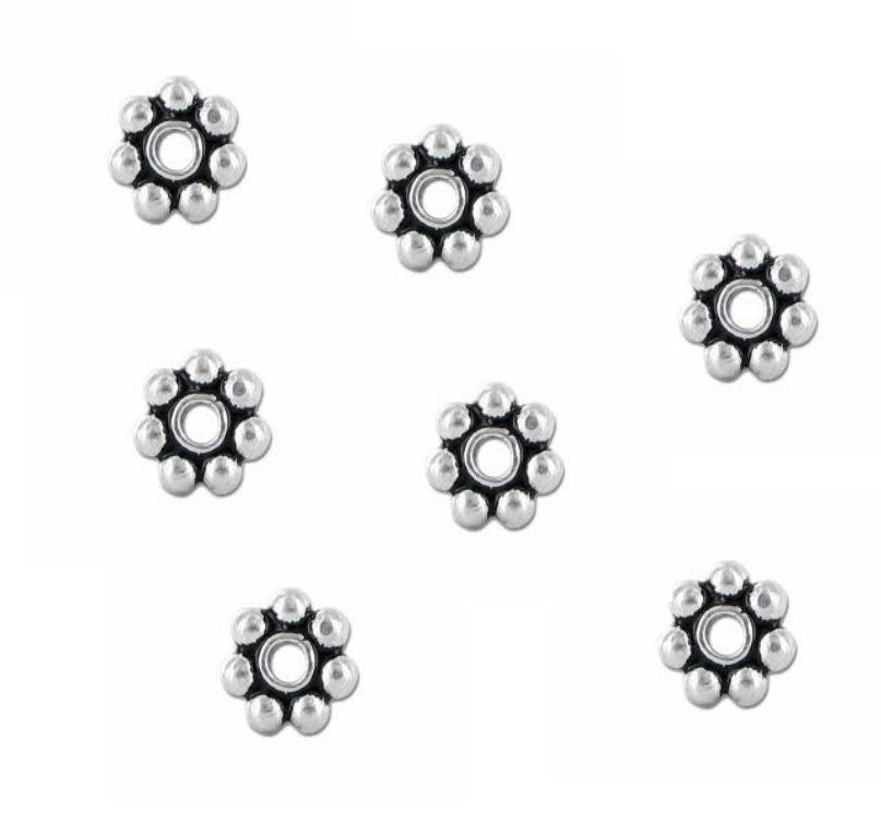 WB 4mm Sterling Silver Bali Spacer Beads Pack of 500